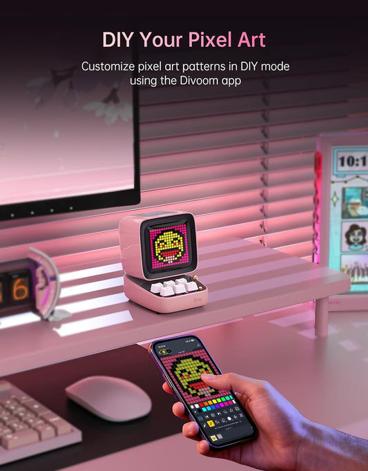 Divoom Ditoo Retro Pixel Art Game Bluetooth Speaker