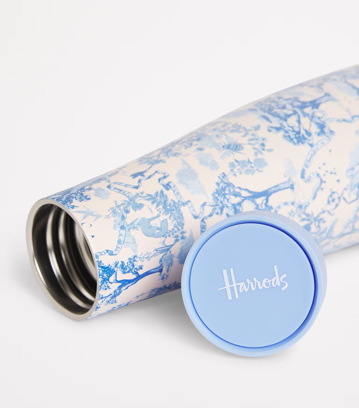 Harrods - Toile Water Bottle 500ml (Blue)