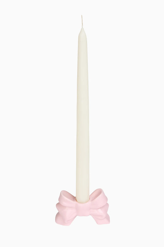 LoveShackFancy - Porcelain Bow Candlestick Holder - Set Of 2