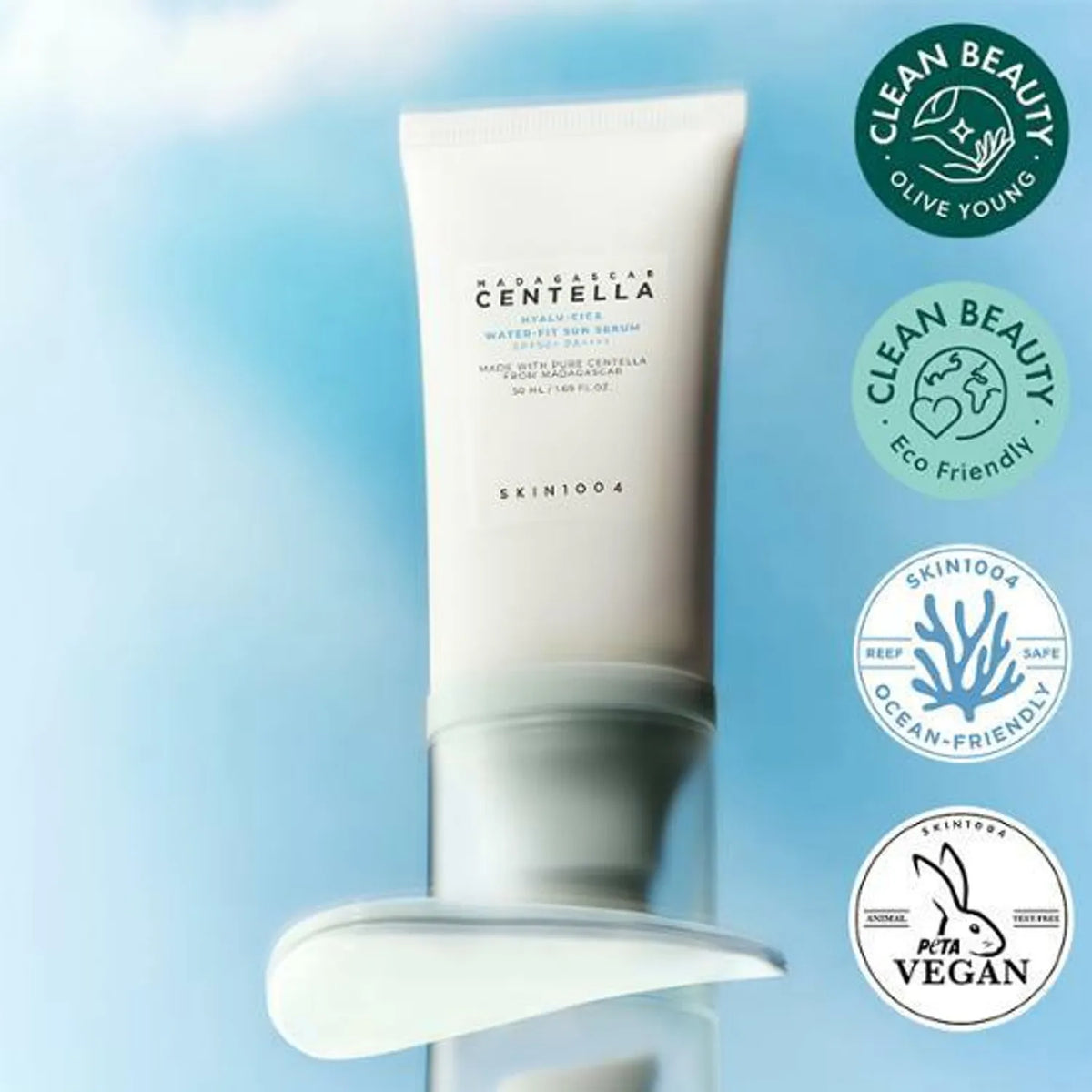 SKIN1004 Madagascar Centella Hyalu-Cica Water-Fit Sun Serum - 50 ml