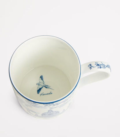 Harrods - Bone China Toile Mug (Blue)