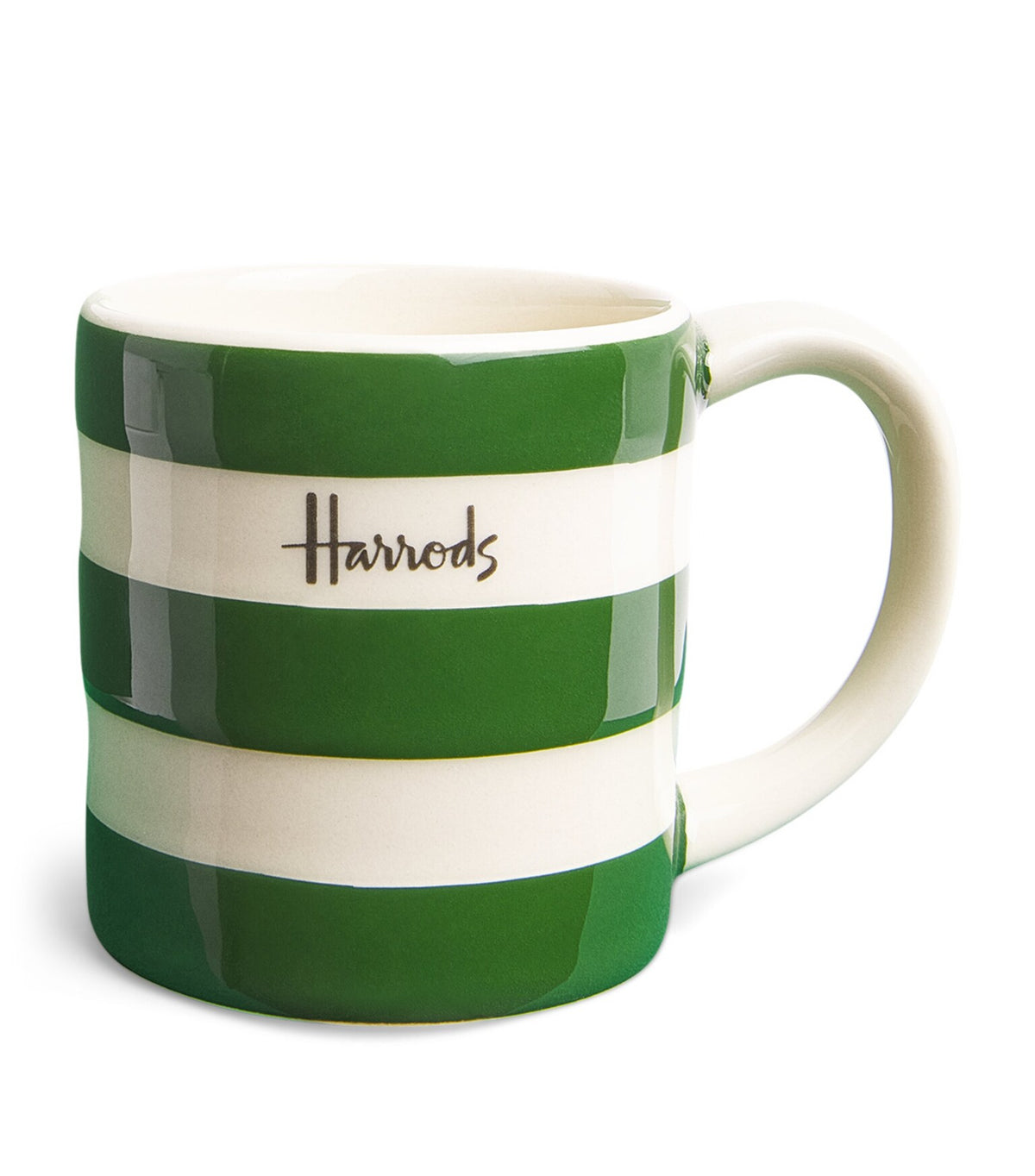 Harrods - Ceramic Cornish Stripe Espresso Cup (Green)