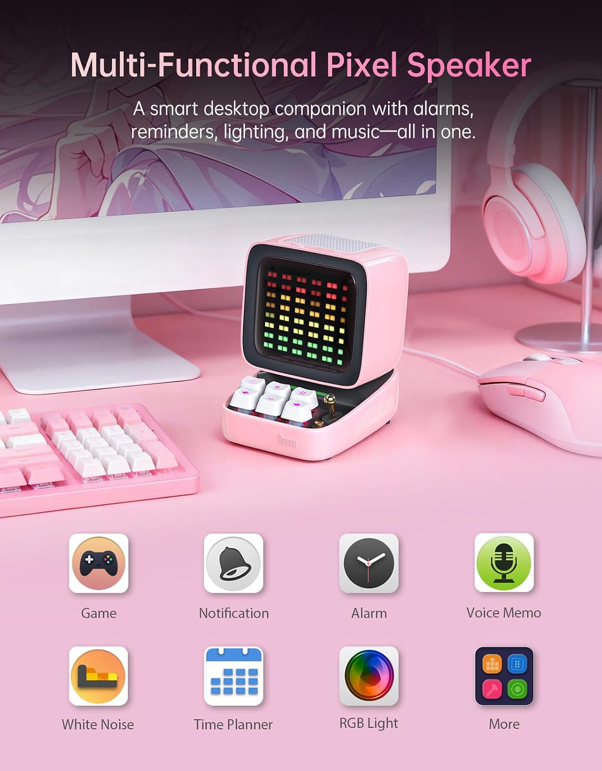Divoom Ditoo Retro Pixel Art Game Bluetooth Speaker