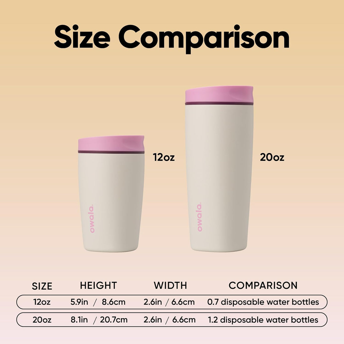 Owala SmoothSip Slider Insulated Stainless Steel Coffee Tumbler - 12 oz