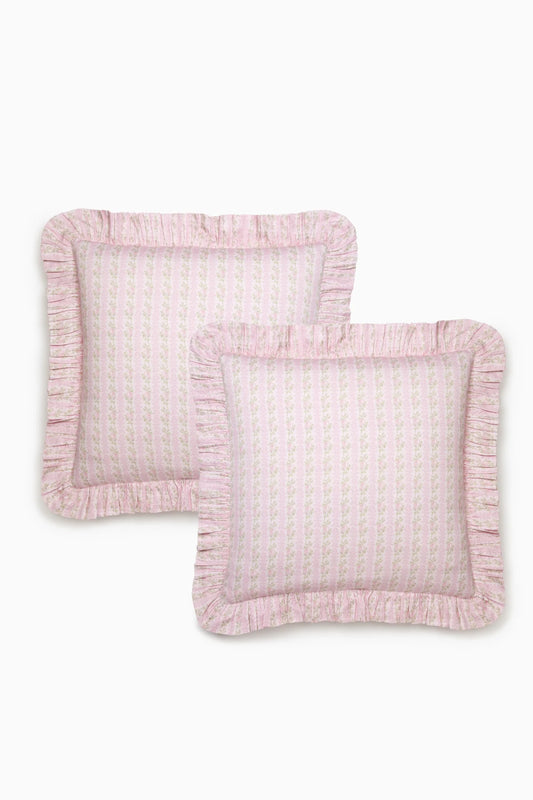 LoveShackFancy - Forever In Love Ruffle Euro Sham Set Of 2