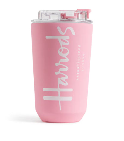 Harrods - Logo Travel Cup 450ml (Pink)