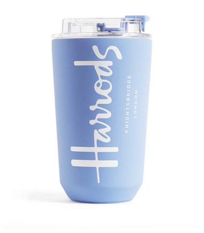 Harrods - Logo Travel Cup 450ml (Blue)