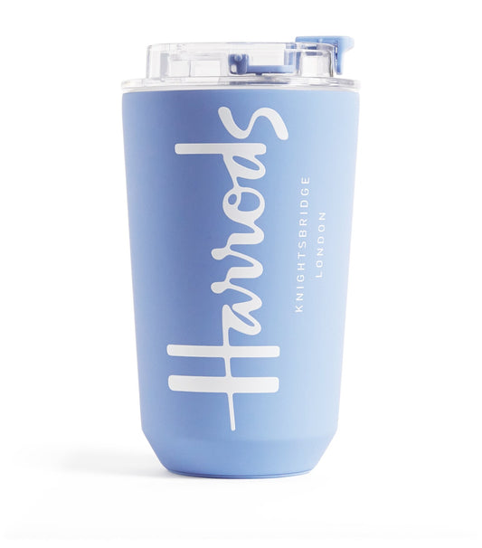 Harrods - Logo Travel Cup 450ml (Blue)